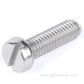 stainless steel Slotte cylinder head bolt Flat head bolt